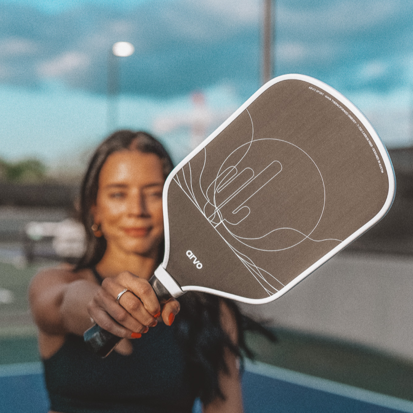 Golden Hour Pickleball Paddle | Raw T700 Carbon Fiber 16mm