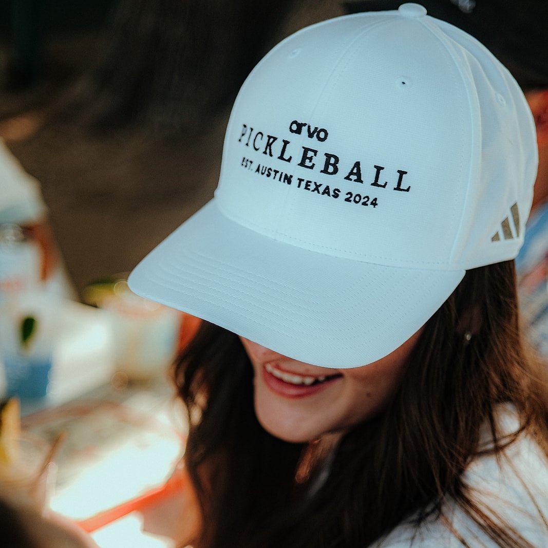 Arvo Pickleball - Performance Cap White/Black